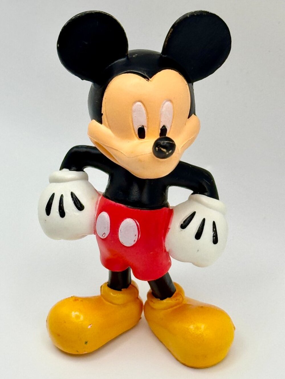 Disney MICKEY MOUSE Figure Hard PVC Plastic Toy Cake Topper Timeless Classic